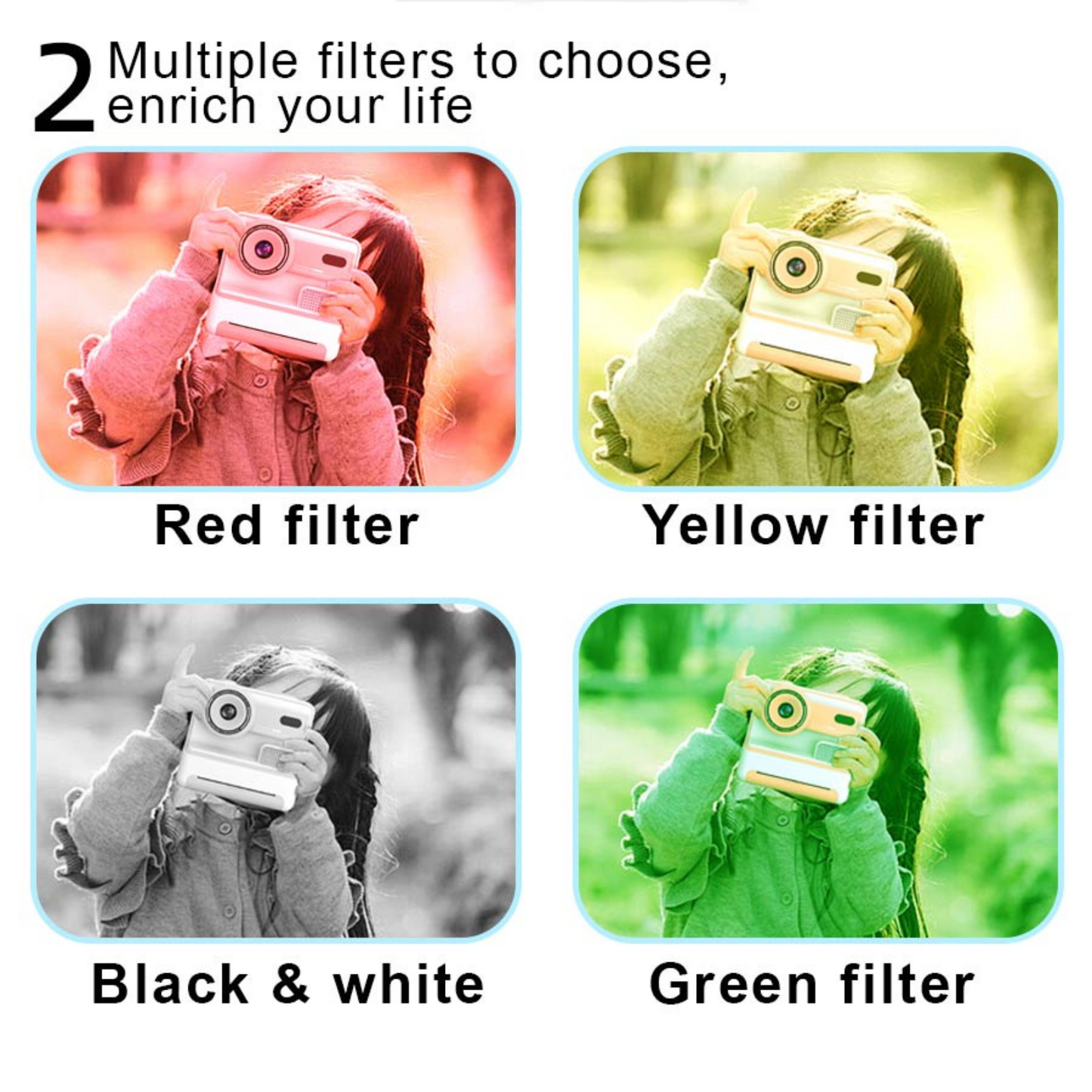 Instant Print Camera for Kids