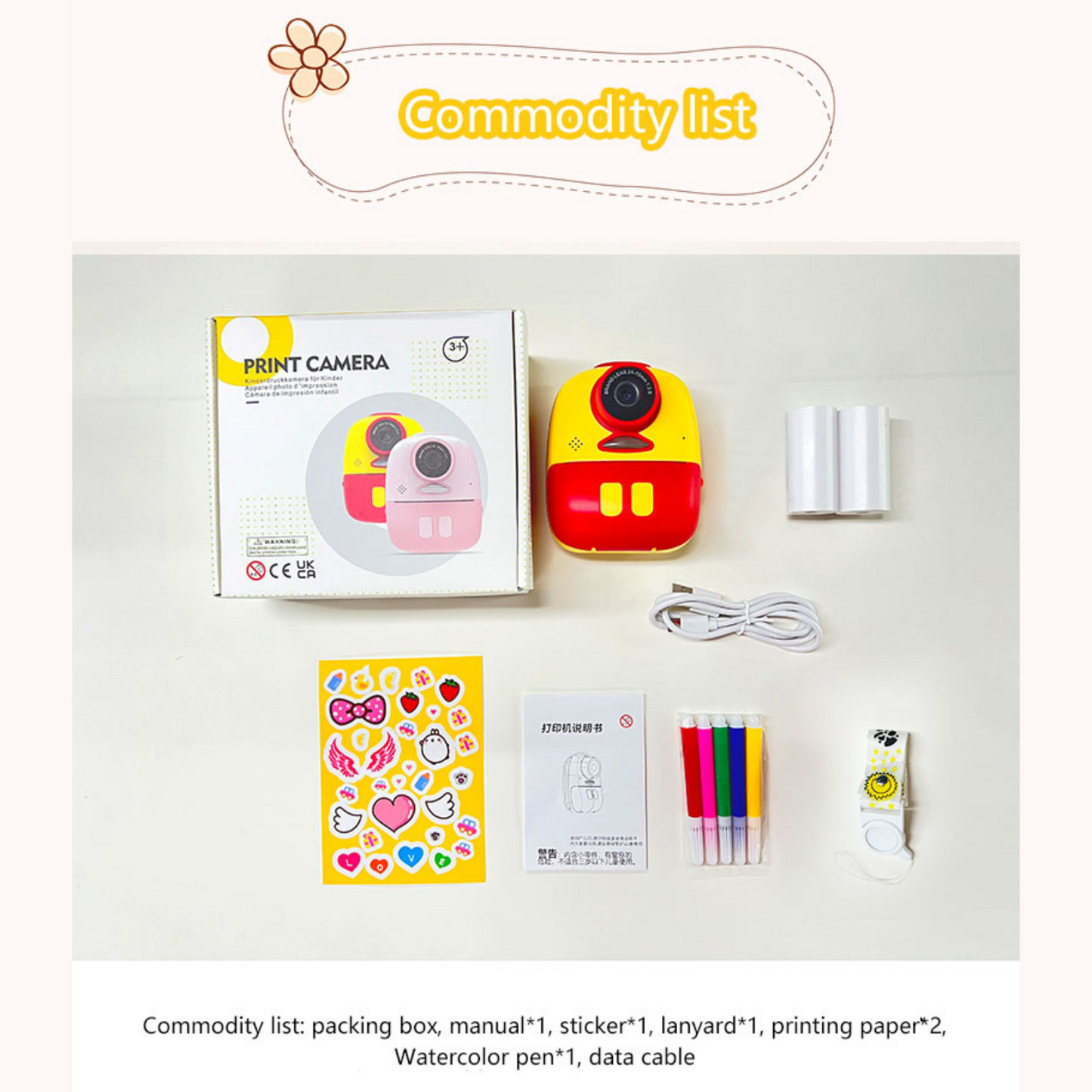 Instant Print Camera for Kids