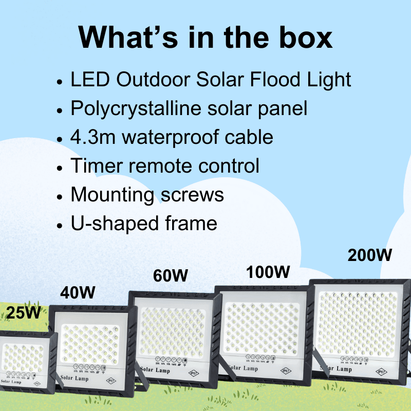 LED Solar Flood Lights