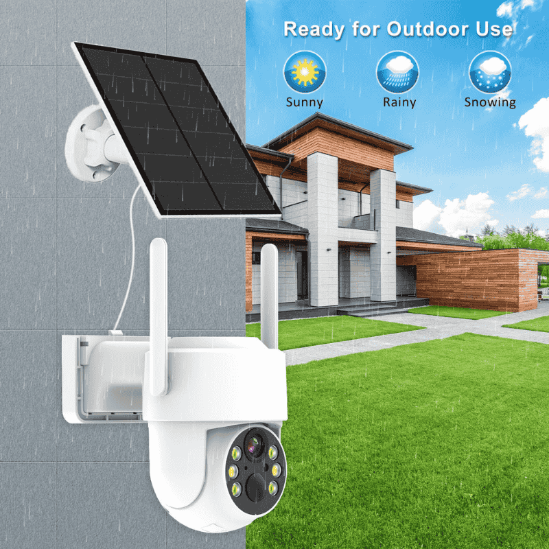 Solar Battery PTZ Camera