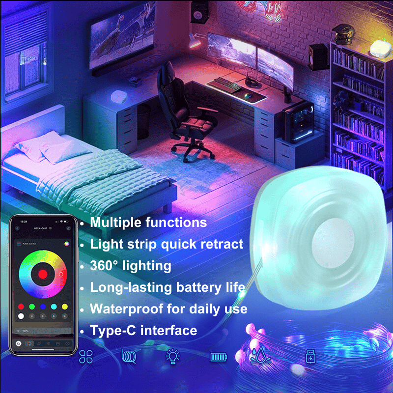 Multi-function LED camping lamp