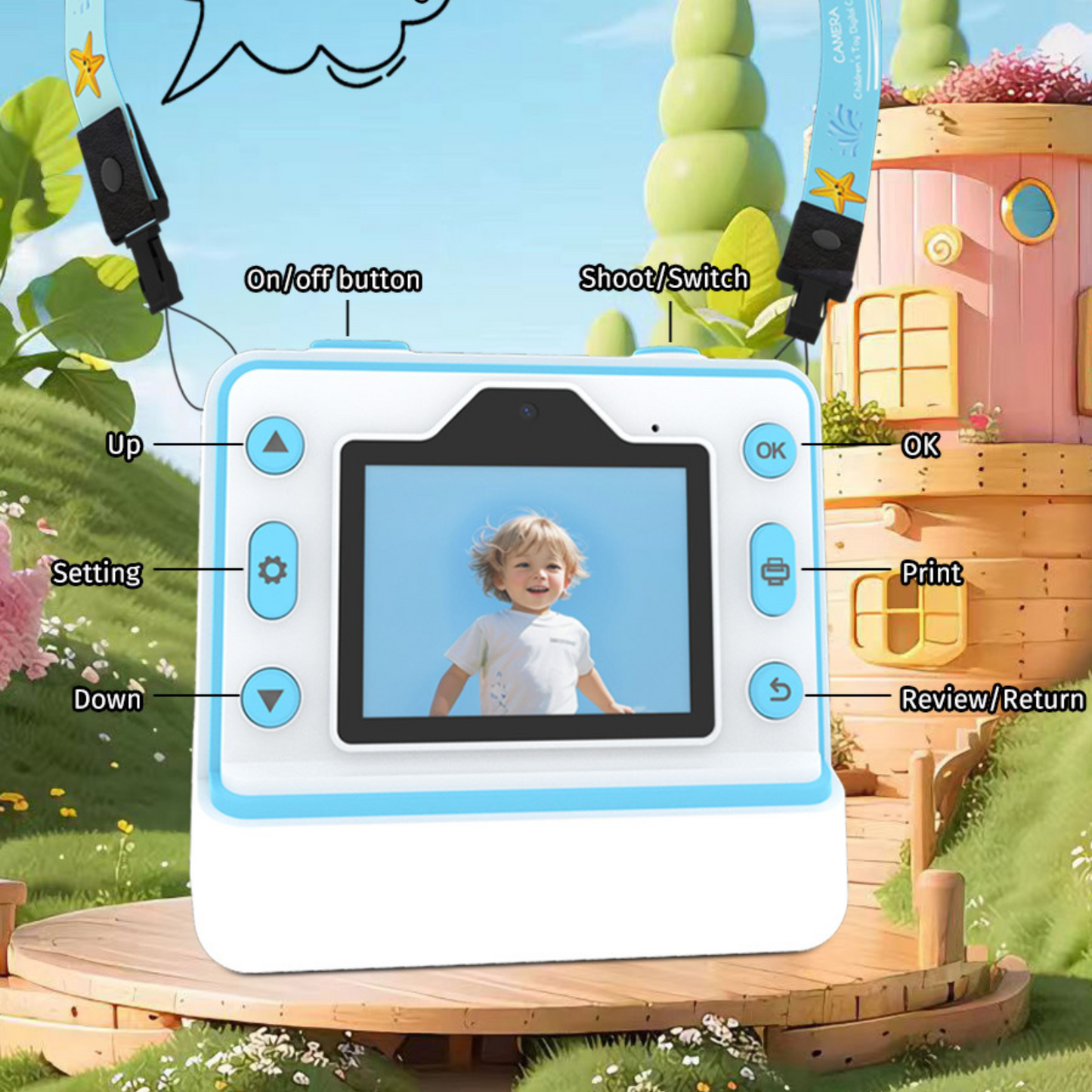 Instant Print Camera for Kids