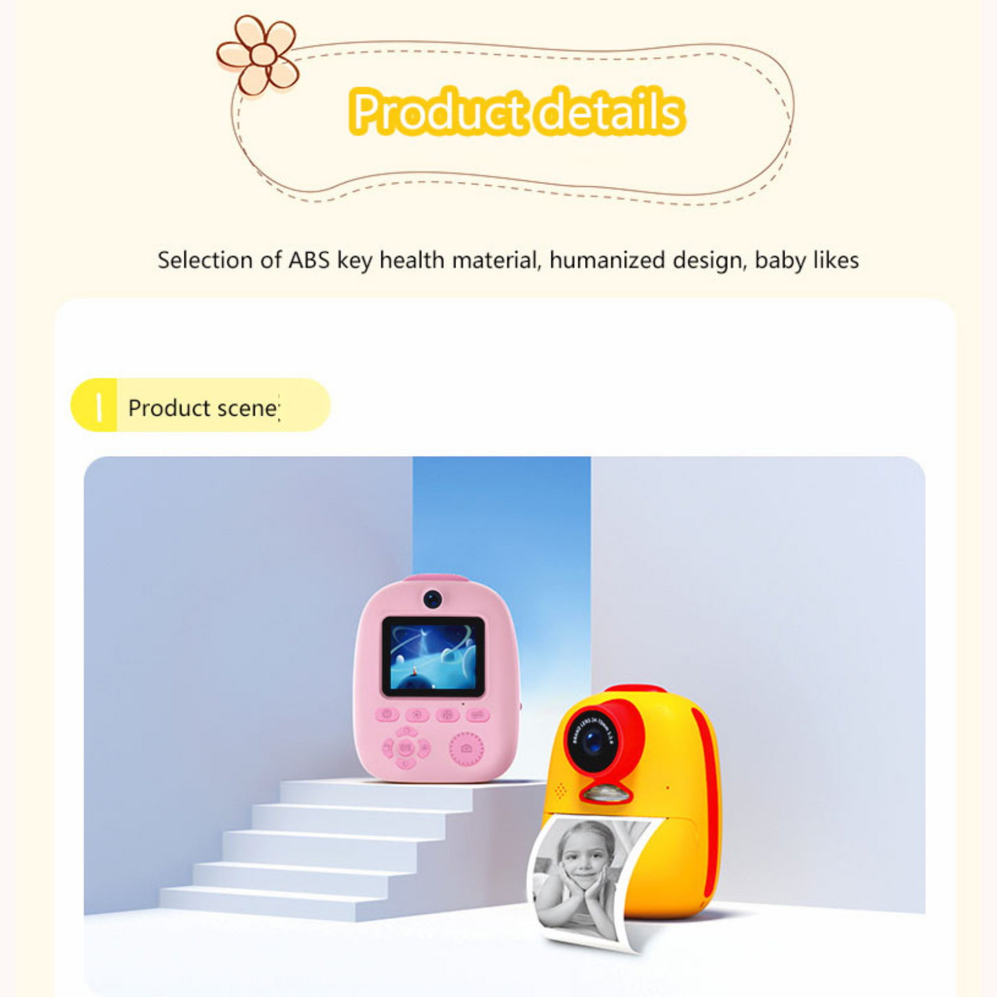 Instant Print Camera for Kids